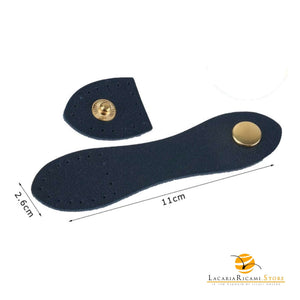 Chiusura a pressione in ecopelle cucibile per borse | MAF Accessories - Colore: 30794 - BLU SCURO - by LacariaRicami.Store
