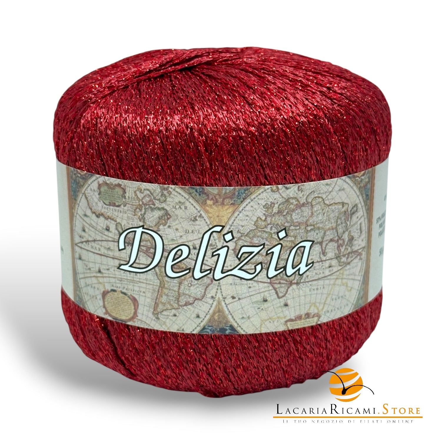 Cotone DELIZIA - Silke - Colore: 49 - ROSSO ROSSO - by LacariaRicami.Store