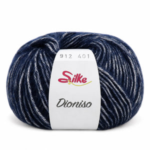 Lana DIONISO - Silke - Colore: 912 - BLU MELANGE - by LacariaRicami.Store