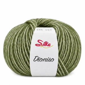Lana DIONISO - Silke - Colore: 915 - VERDE MELANGE - by LacariaRicami.Store