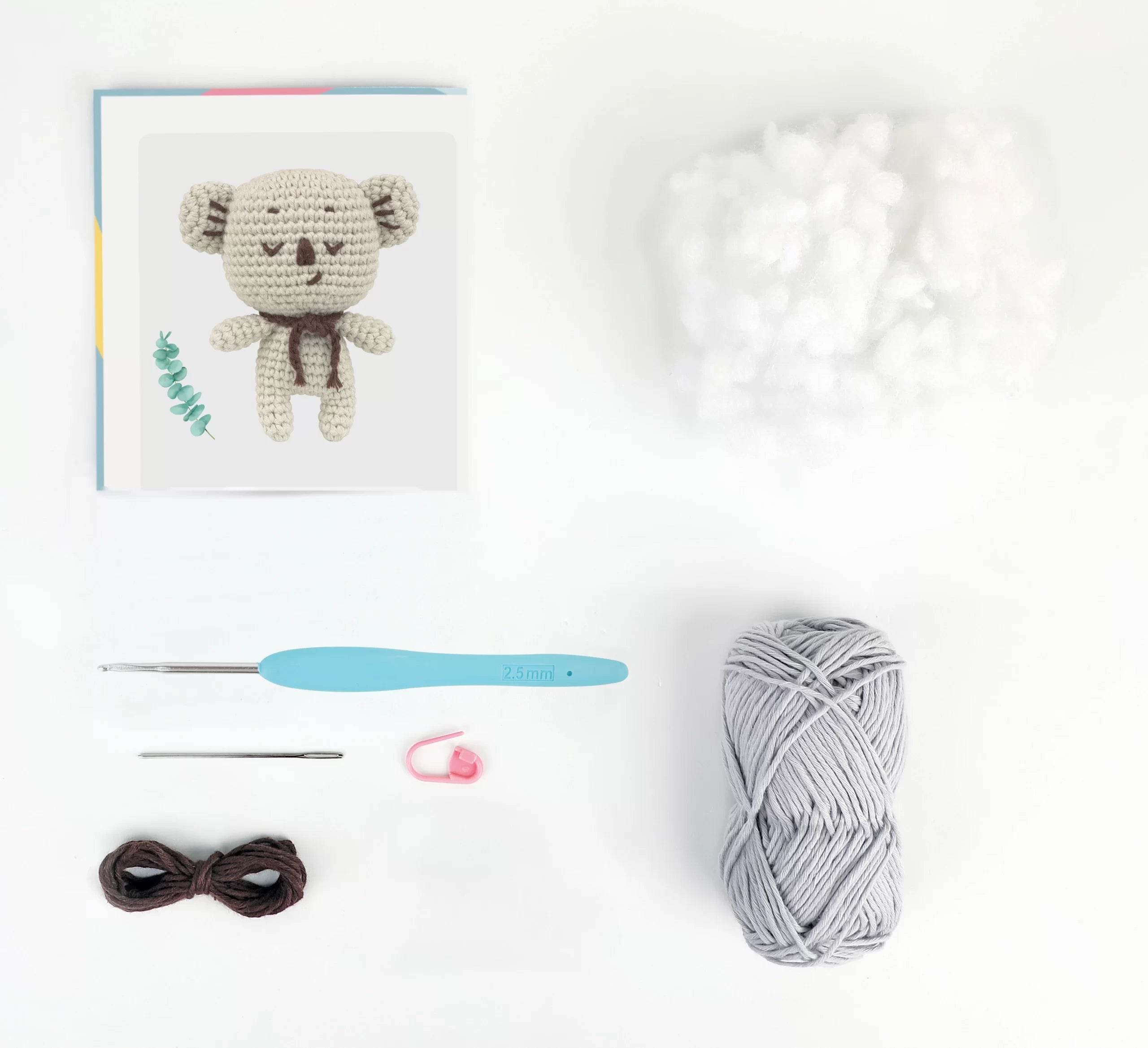 Mini Kit Amigurumi Kai The Koala - Anchor - - LacariaRicami.Store