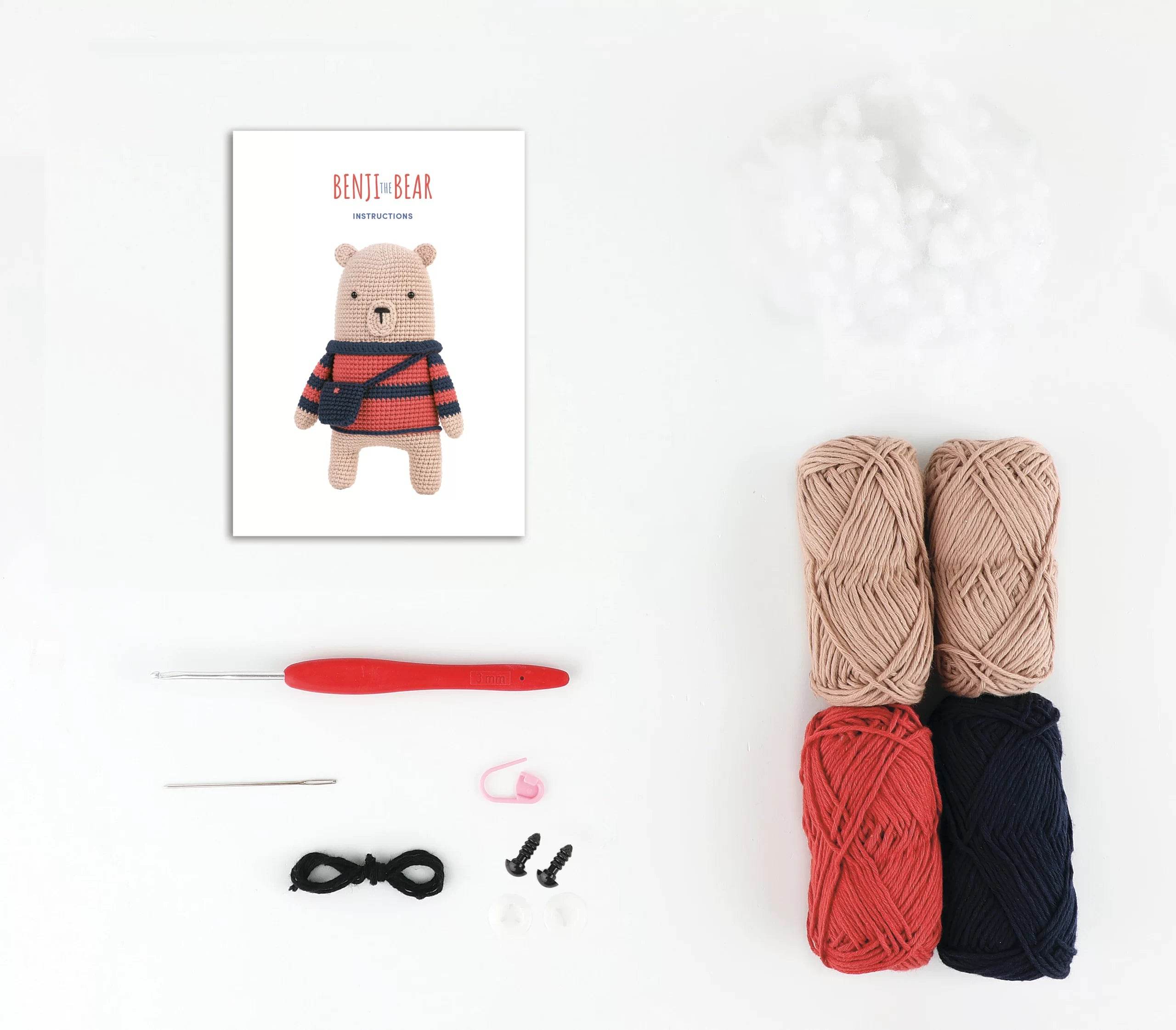 Kit Amigurumi Benji The Bear - Anchor - - LacariaRicami.Store
