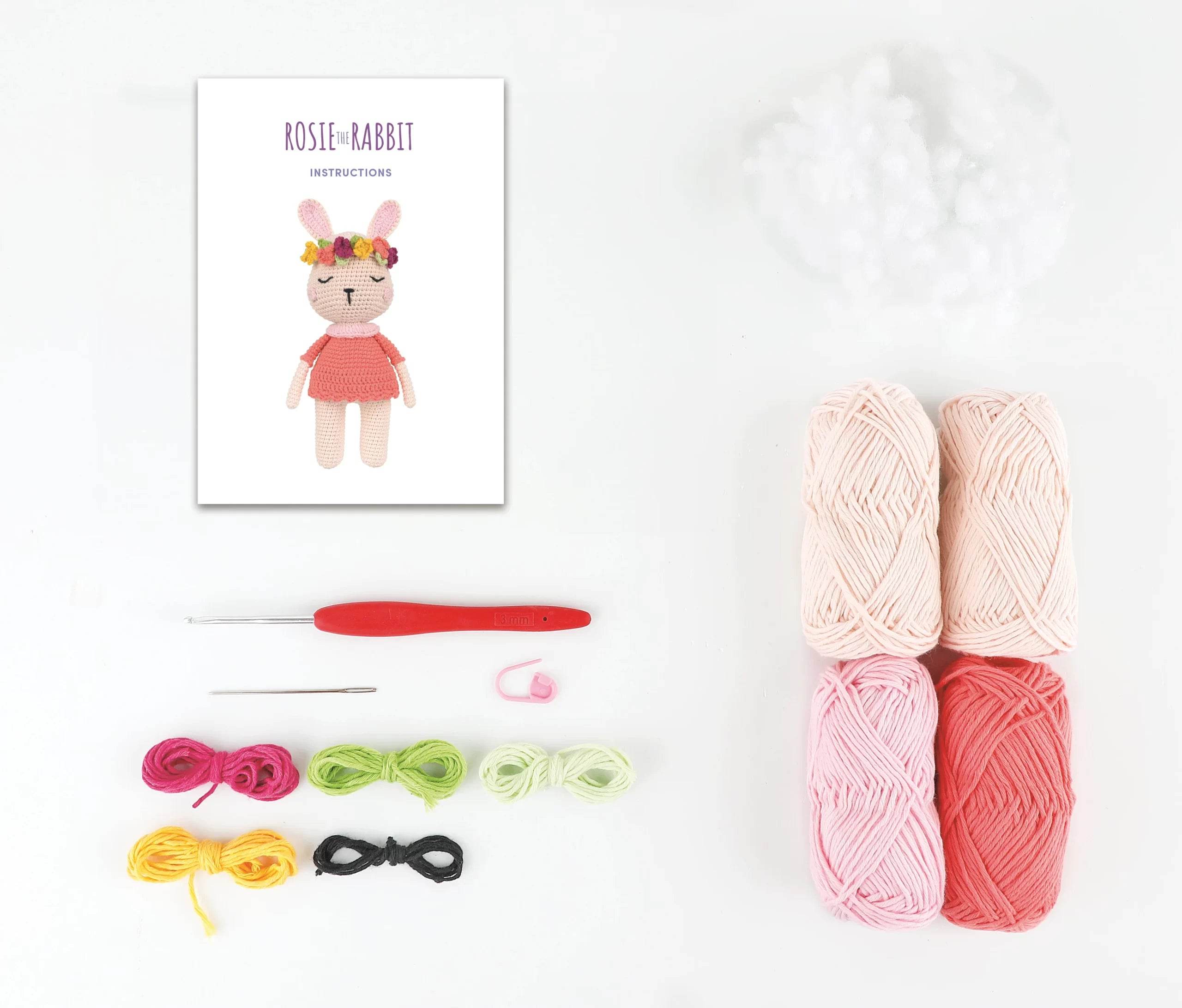 Kit Amigurumi Rosie The Rabbit - Anchor - - LacariaRicami.Store