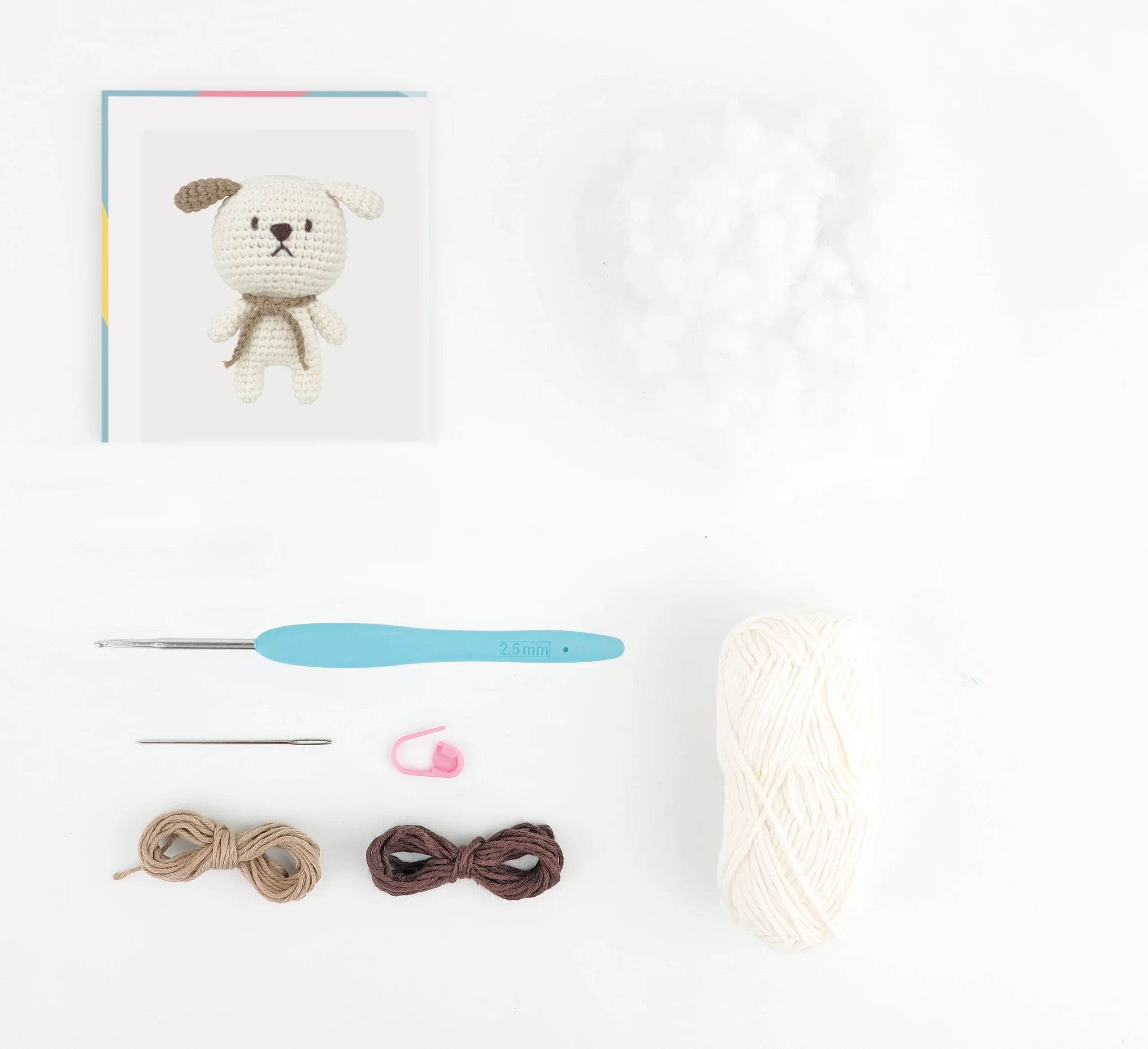 Mini Kit Amigurumi Daniel The Dog - Anchor - - LacariaRicami.Store