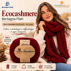 Lana ECOCASHMERE - Bertagna Filati - Colore: - by LacariaRicami.Store
