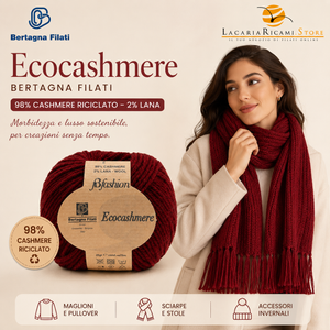 Lana ECOCASHMERE - Bertagna Filati - Colore: - by LacariaRicami.Store