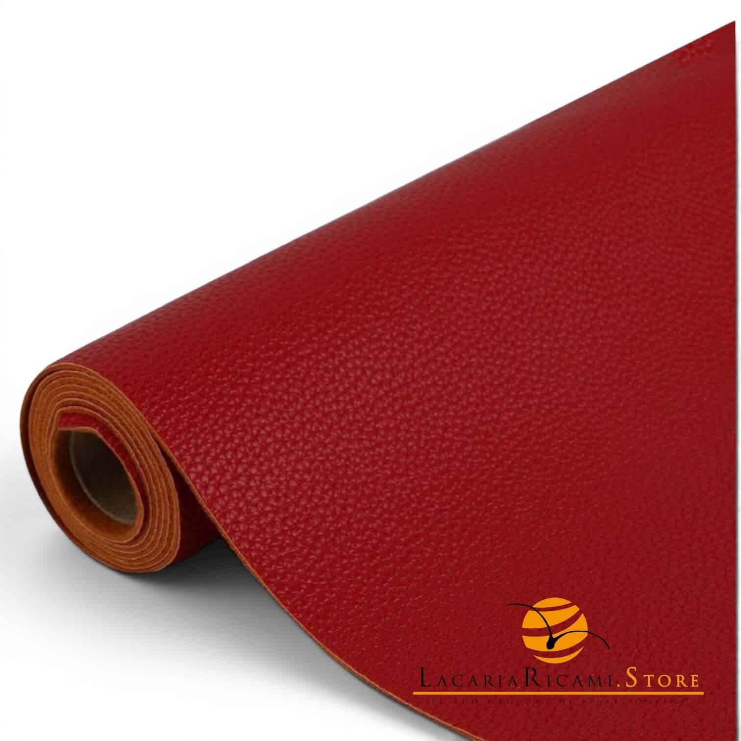 Foglio Ecopelle – Rotolo 45×100 cm | MAF Accessories - Colore: 13605-03K - MARTELLATO ROSSO - by LacariaRicami.Store