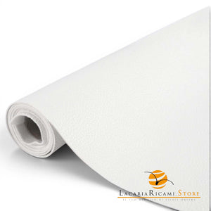 Foglio Ecopelle – Rotolo 45×100 cm | MAF Accessories - Colore: 13605-05K - MARTELLATO BIANCO - by LacariaRicami.Store