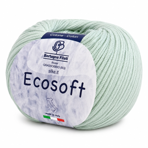 CALDO COTONE Ecosoft - Bertagna Filati - Colore: 102 - MENTA - by LacariaRicami.Store