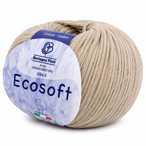 CALDO COTONE Ecosoft - Bertagna Filati - Colore: 862 - ECRÚ - by LacariaRicami.Store