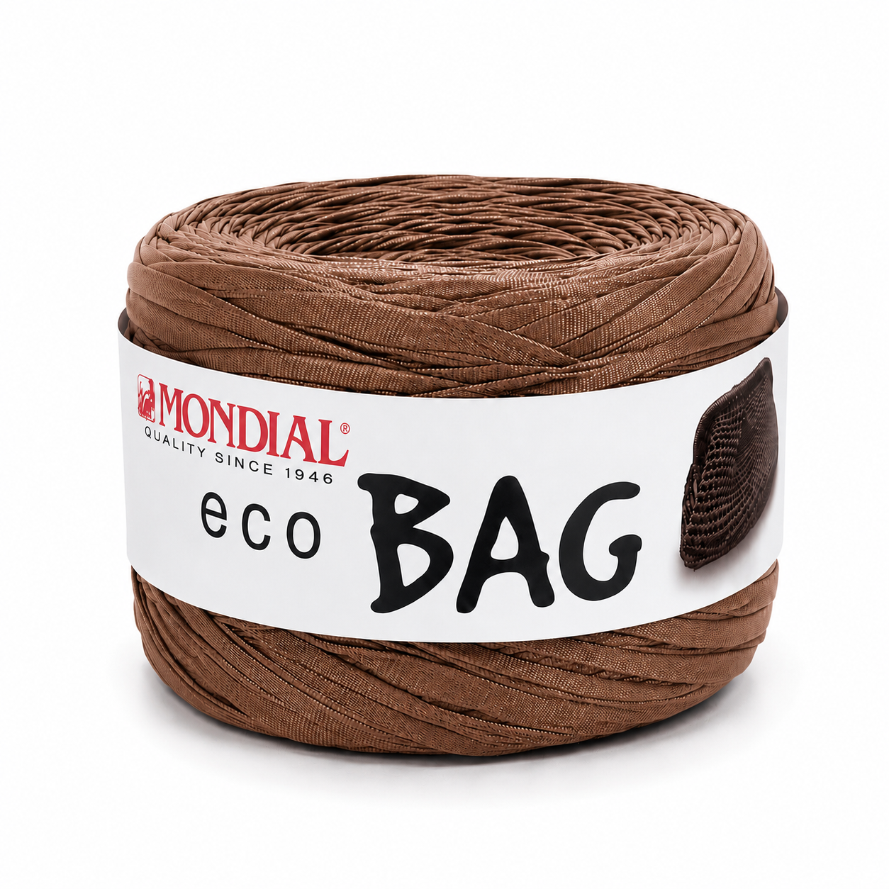 Fettuccia ECO BAG (Eco Pelle) - MONDIAL - Colore: 603 - CAFFÉ - by LacariaRicami.Store