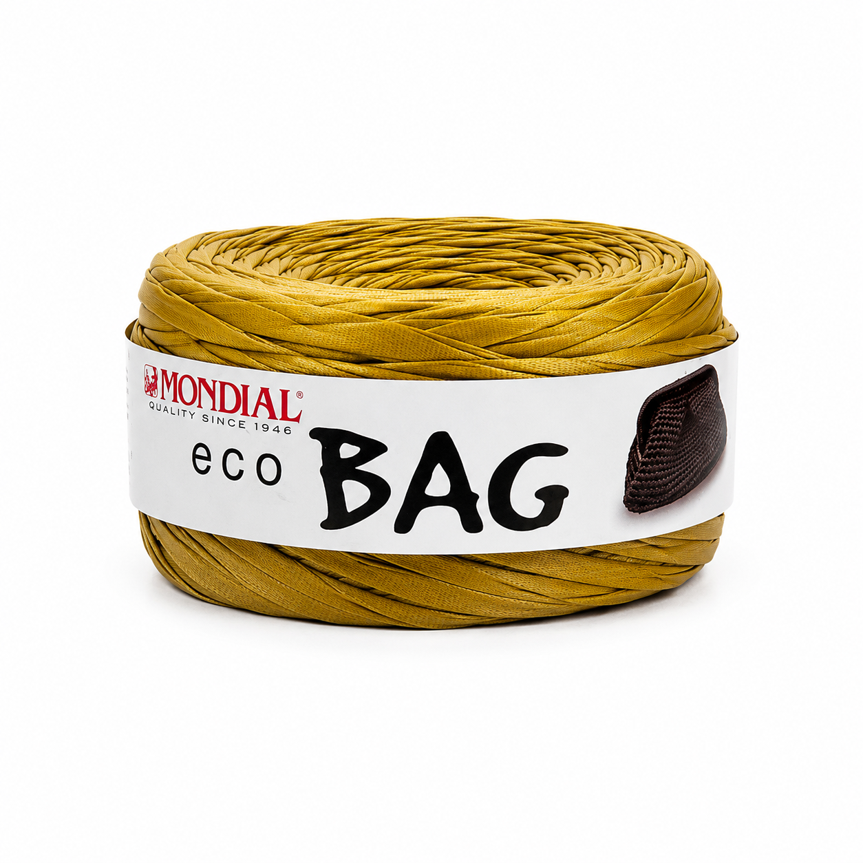 Fettuccia ECO BAG (Eco Pelle) - MONDIAL - Colore: 607 - SENAPE - by LacariaRicami.Store