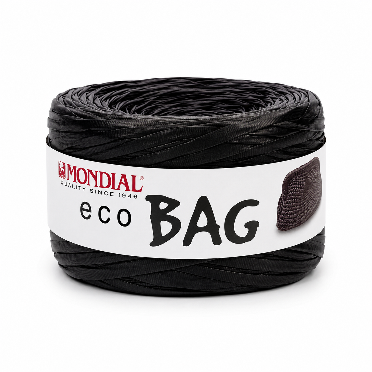 Fettuccia ECO BAG (Eco Pelle) - MONDIAL - Colore: 612 - NERO - by LacariaRicami.Store