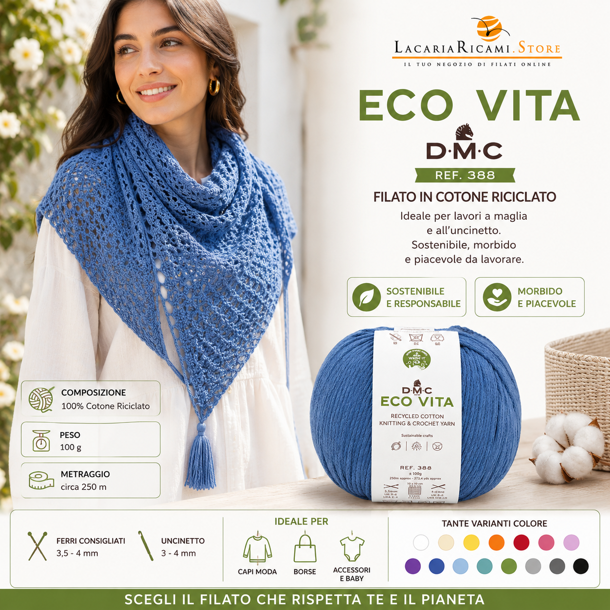 COTONE Eco Vita - DMC - Colore: - by LacariaRicami.Store