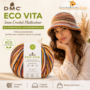 Cotone ECO VITA 3mm Crochet Multicolour - DMC - Colore: - by LacariaRicami.Store