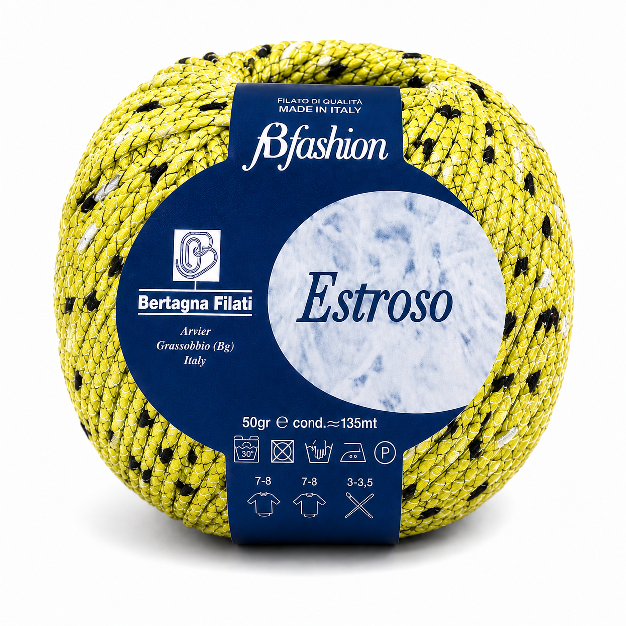 COTONE Estroso - Bertagna Filati - Colore: 10 - GIALLO - by LacariaRicami.Store