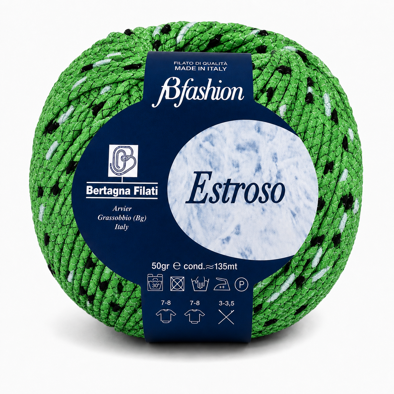 COTONE Estroso - Bertagna Filati - Colore: 26 - VERDE - by LacariaRicami.Store