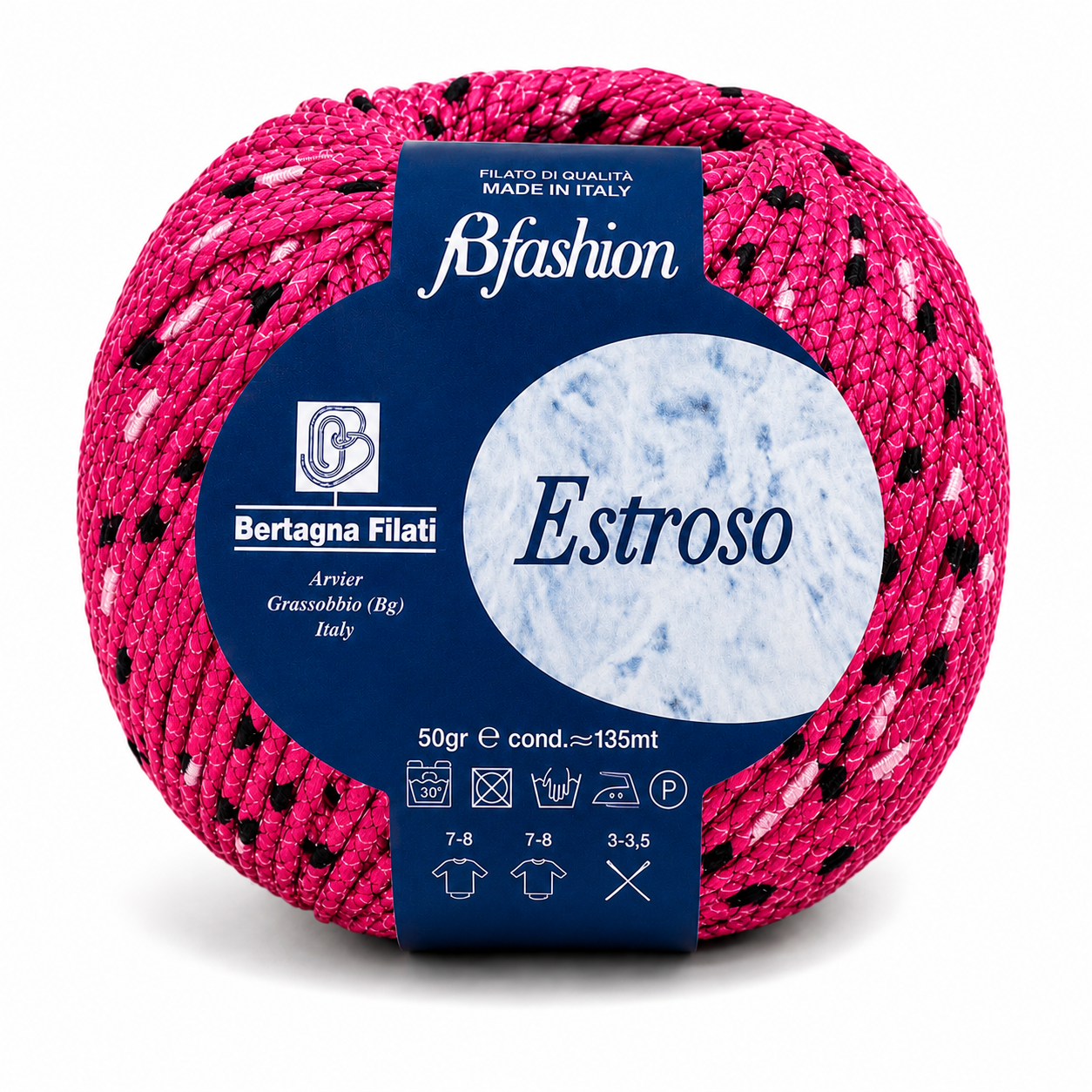 COTONE Estroso - Bertagna Filati - Colore: 33 - FUCSIA - by LacariaRicami.Store