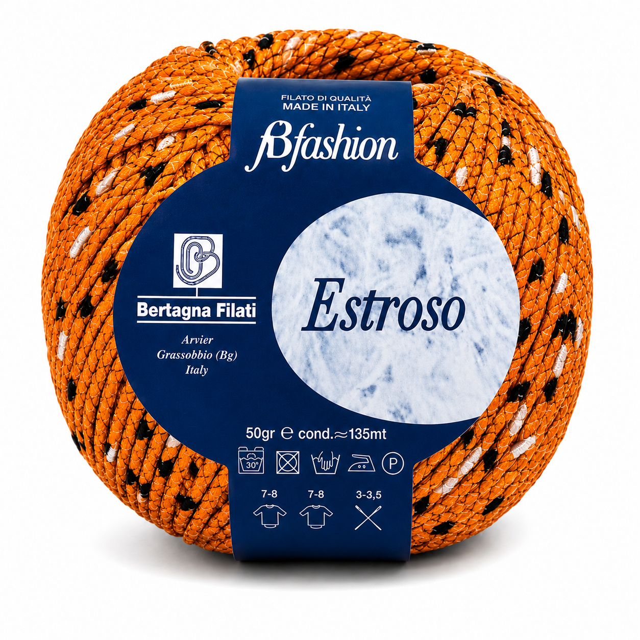 COTONE Estroso - Bertagna Filati - Colore: 55 - ARANCIONE - by LacariaRicami.Store
