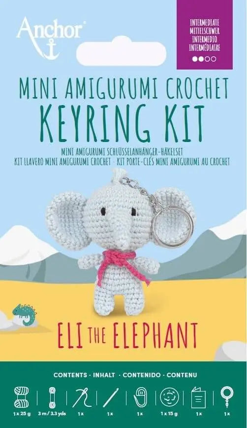 Mini Kit Amigurumi Eli Elefante - Anchor - - LacariaRicami.Store