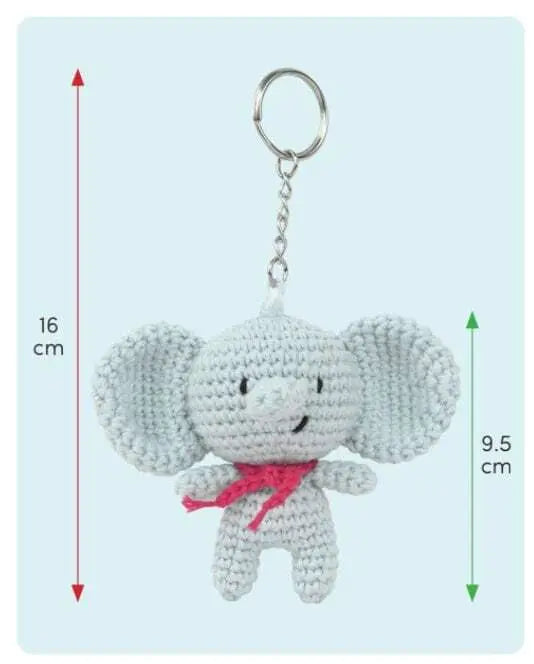 Mini Kit Amigurumi Eli Elefante - Anchor - - LacariaRicami.Store