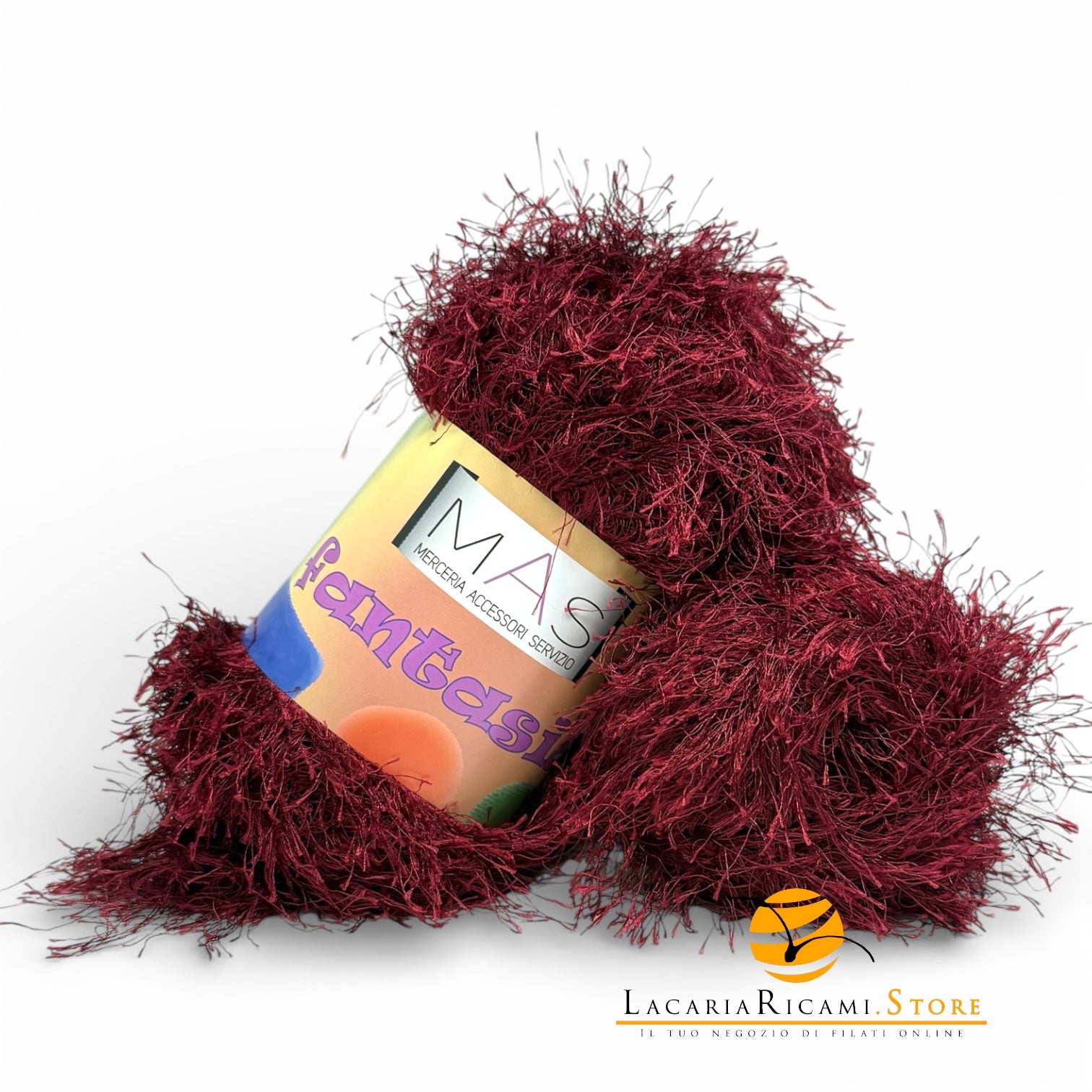 Lana FANTASIA - MAS Srl - Colore: 54 - BORDEAUX - by LacariaRicami.Store