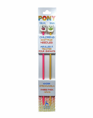 FERRI MAGLIA PER BAMBINI 18 Cm - Pony - - LacariaRicami.Store