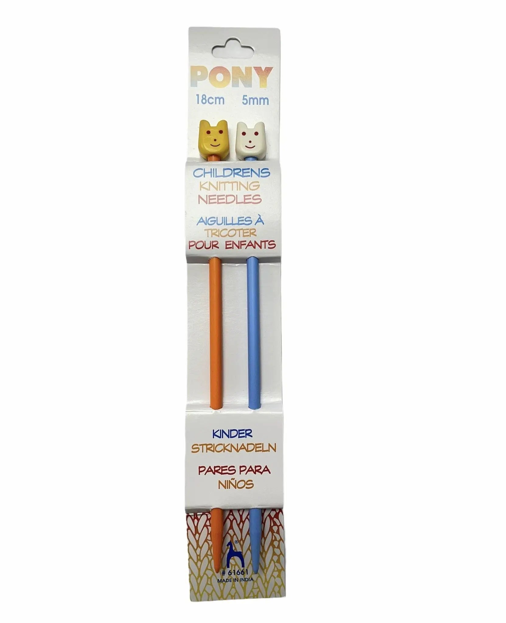 FERRI MAGLIA PER BAMBINI 18 Cm - Pony - - LacariaRicami.Store