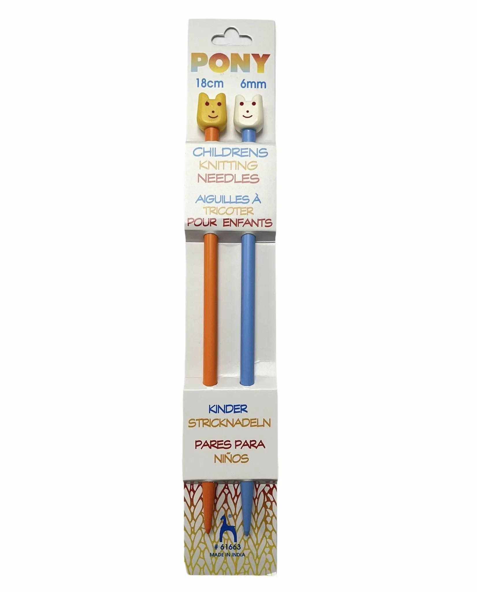 FERRI MAGLIA PER BAMBINI 18 Cm - Pony - - LacariaRicami.Store