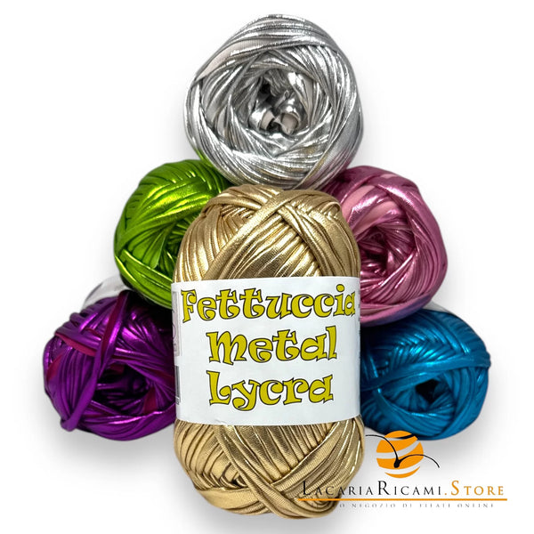 Balle di filato metallici colorati Fettuccia METAL LYCRA MAS Srl Splendido Filato