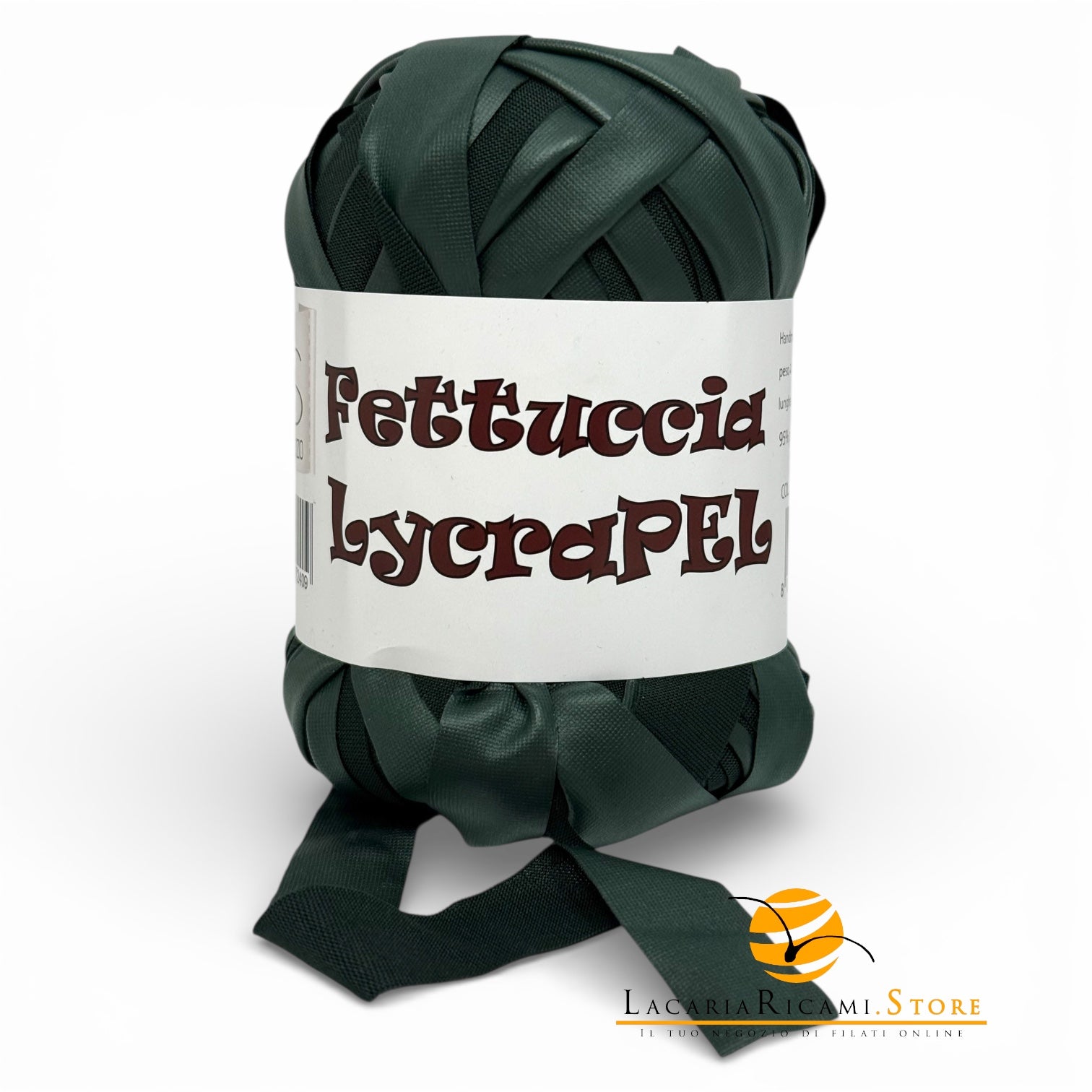 Fettuccia LycraPEL (Eco Pelle) - MAS Srl - 08 - VERDONE - LacariaRicami.Store