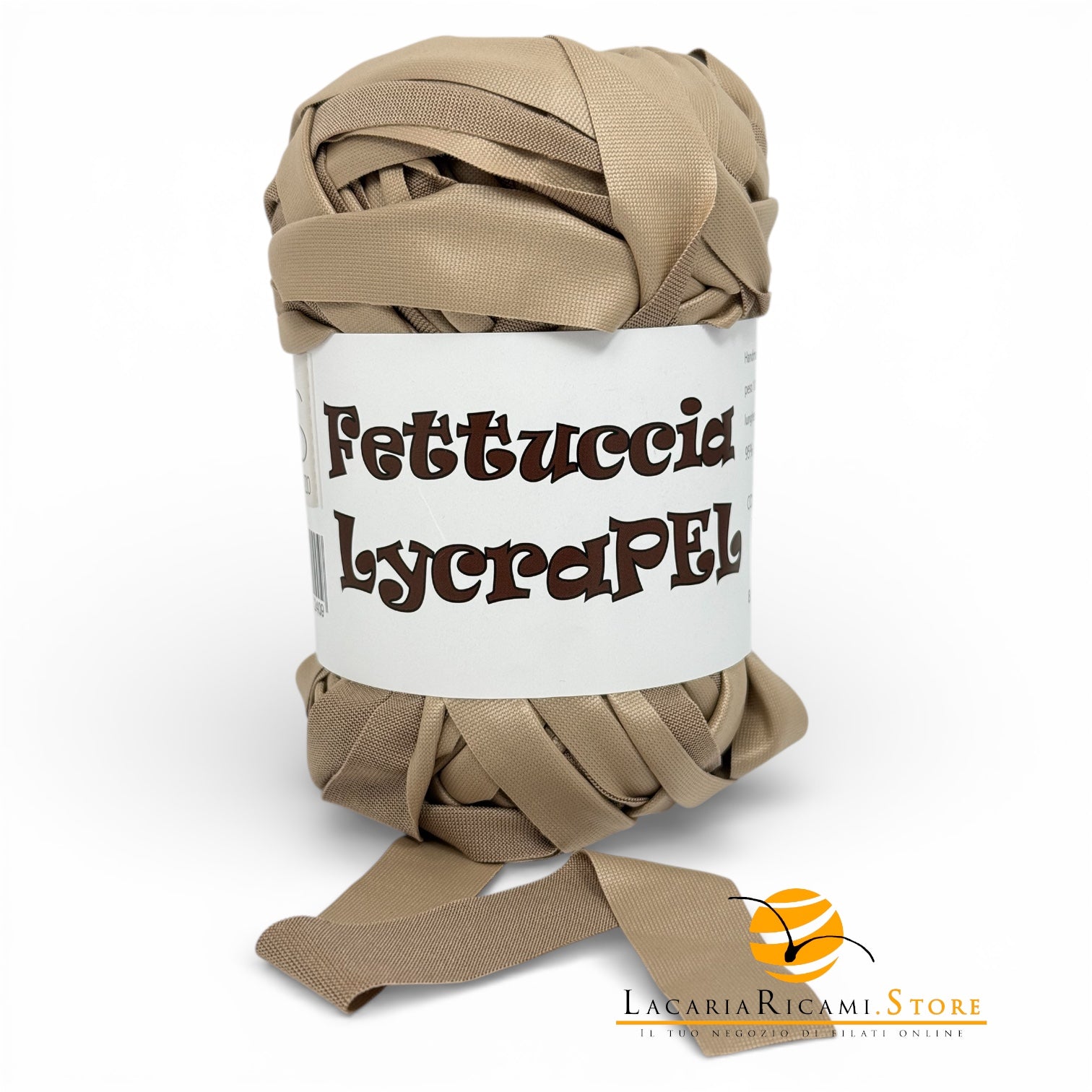 Fettuccia LycraPEL (Eco Pelle) - MAS Srl - 10 - BEIGE - LacariaRicami.Store