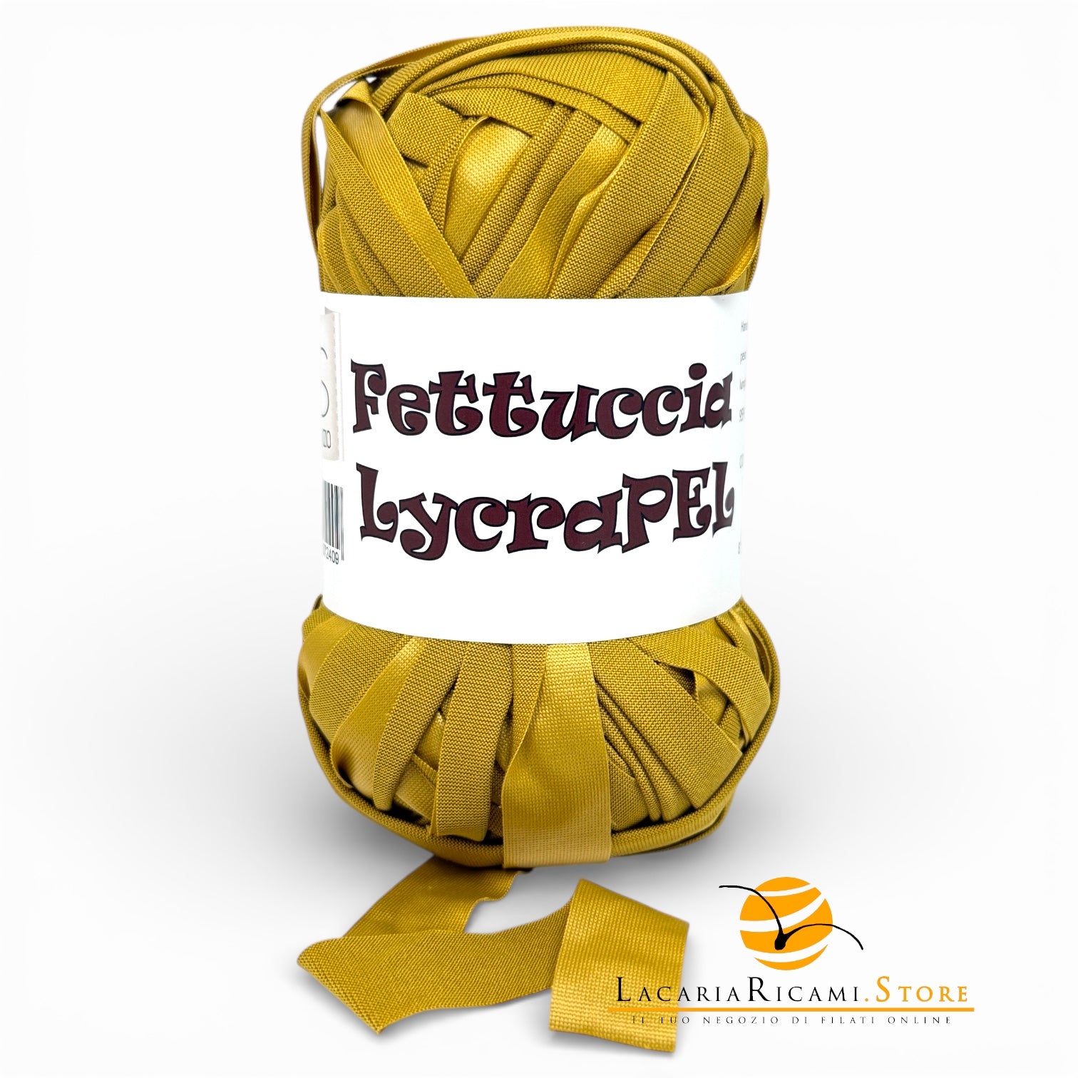 Fettuccia LycraPEL (Eco Pelle) - MAS Srl - 11 - ORO - LacariaRicami.Store