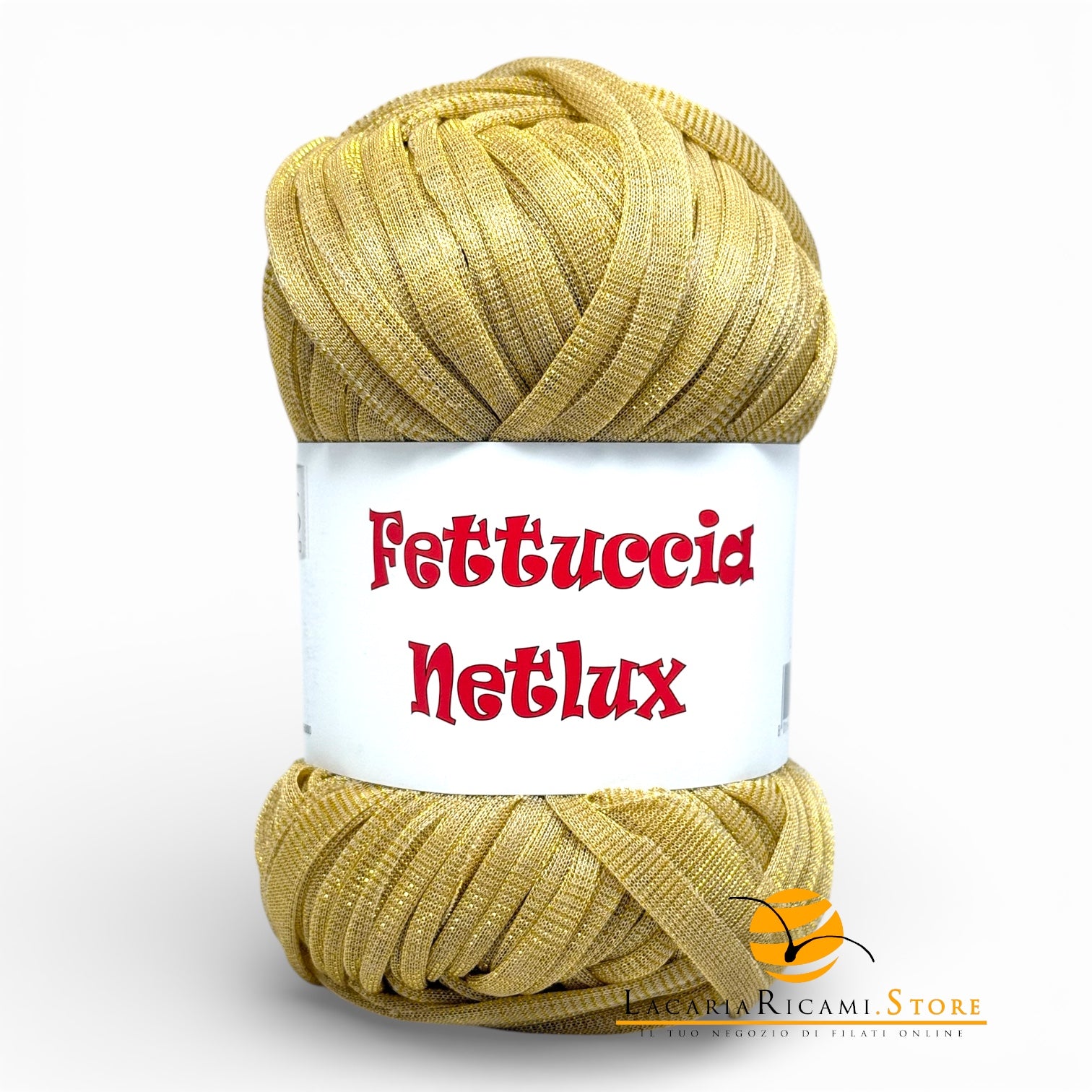 Fettuccia NETLUX - MAS Srl - Colore: 64 - ORO ORO LUX - by LacariaRicami.Store