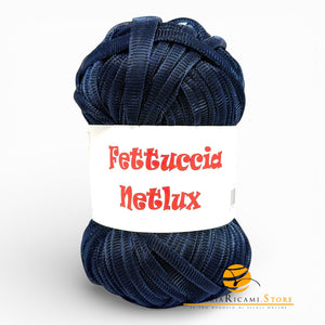 Fettuccia NETLUX - MAS Srl - Colore: 67 - BLU BLU LUX - by LacariaRicami.Store