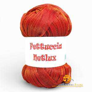 Fettuccia NETLUX - MAS Srl - Colore: 70 - ROSSO ORO LUX - by LacariaRicami.Store