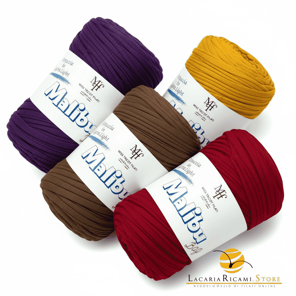 FETTUCCIA Lycra Malibu Bag - Miss Tricot Filati - LacariaRicami.Store