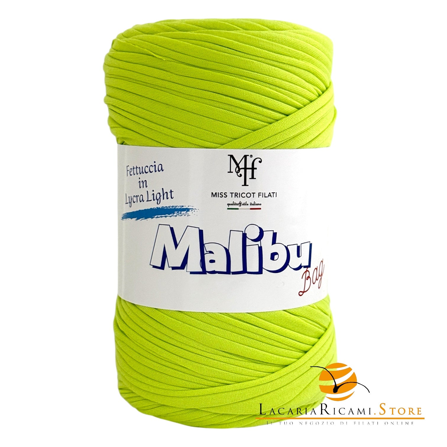 FETTUCCIA Lycra Malibu Bag - Miss Tricot Filati - Colore: 34 - PISTACCHIO - by LacariaRicami.Store