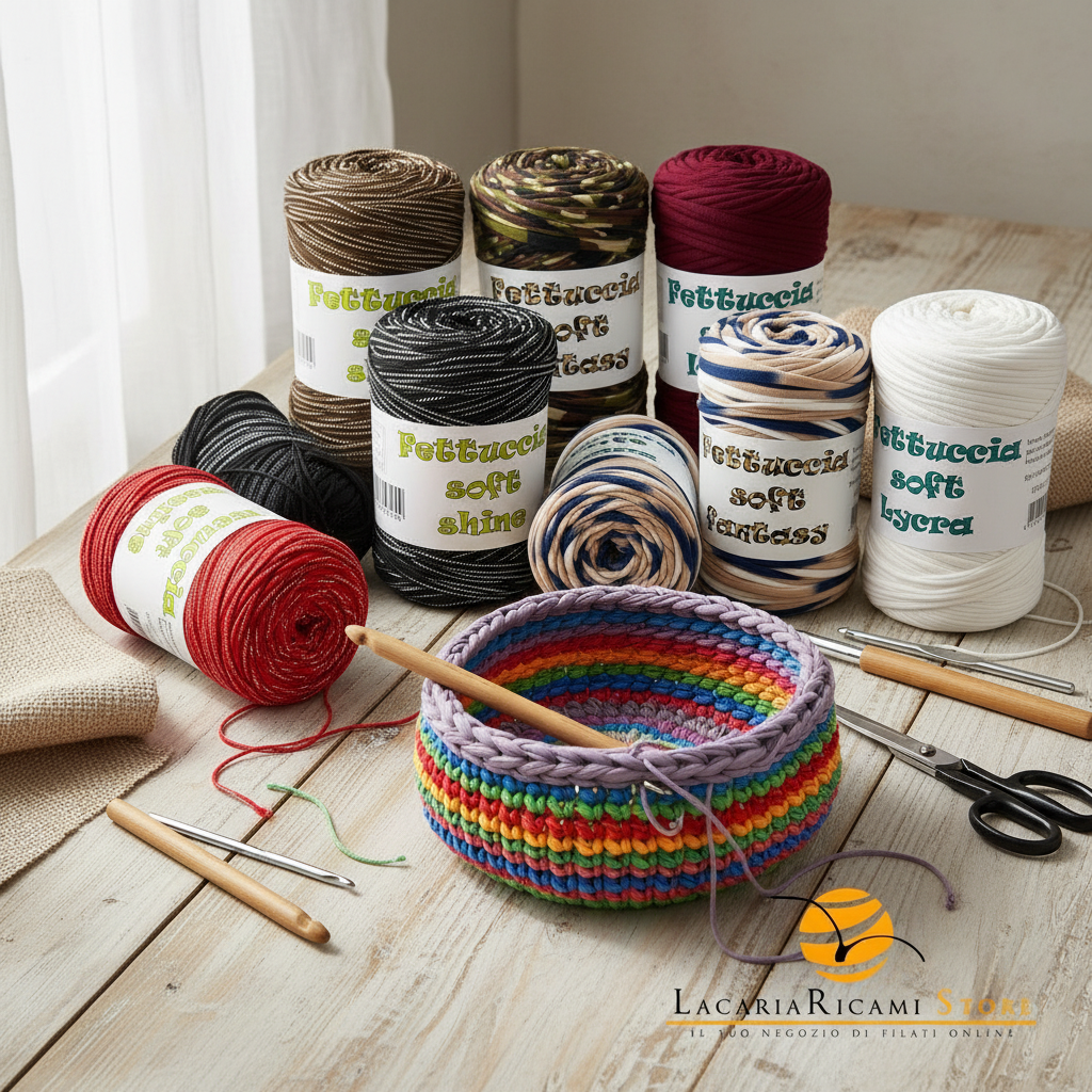FETTUCCIA Soft Lycra - MAS Srl: Filato per Borse e Uncinetto