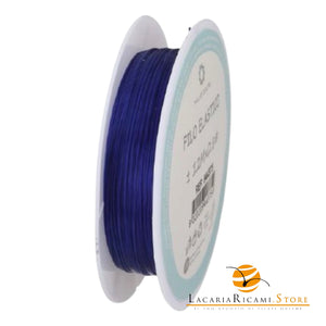 Filo Elastico Colorato per Bigiotteria - Colore: 0.8MM | (12M) - BLU - by LacariaRicami.Store