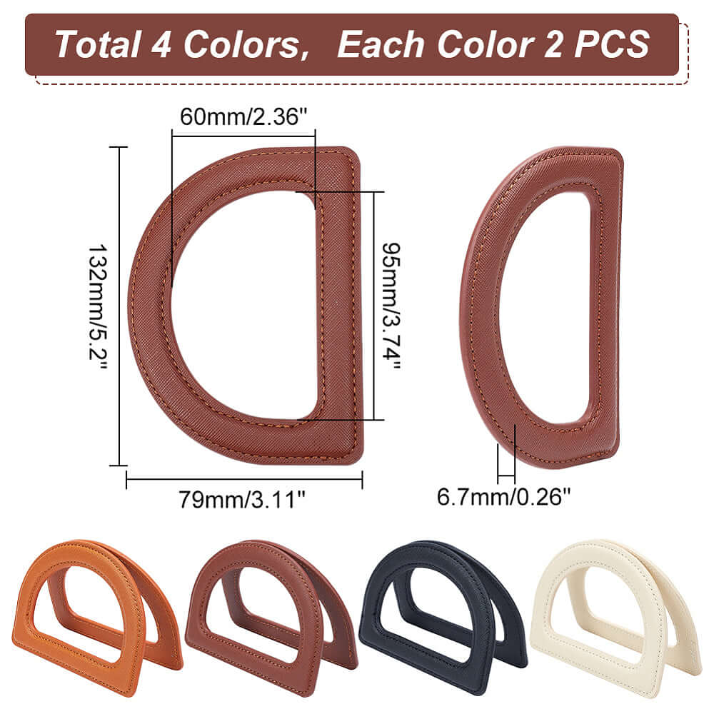 Manici a D Per Borse - MAF Accessories - Colore: - by LacariaRicami.Store
