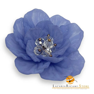 FIORE in Resina da Cucire con Perline - SandraB - - LacariaRicami.Store