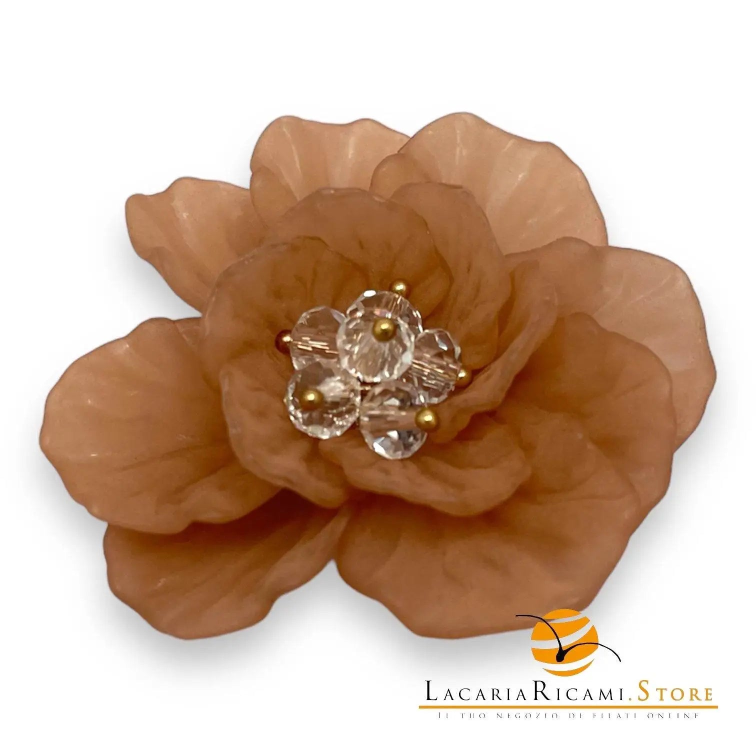 FIORE in Resina da Cucire con Perline - SandraB - - LacariaRicami.Store