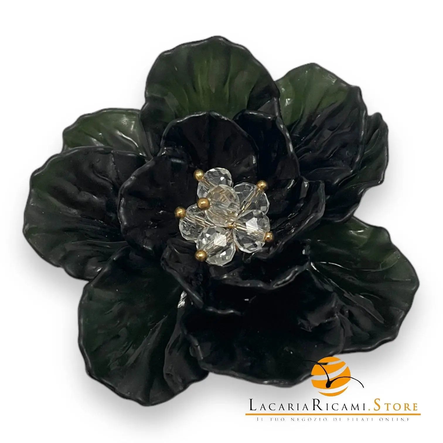 FIORE in Resina da Cucire con Perline - SandraB - - LacariaRicami.Store