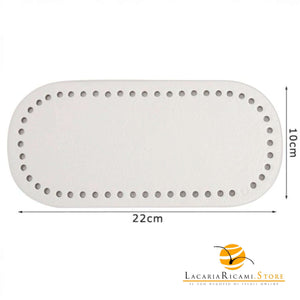 Fondo Per Borse 22x10cm - MAF Accessories - Colore: BIANCO - by LacariaRicami.Store