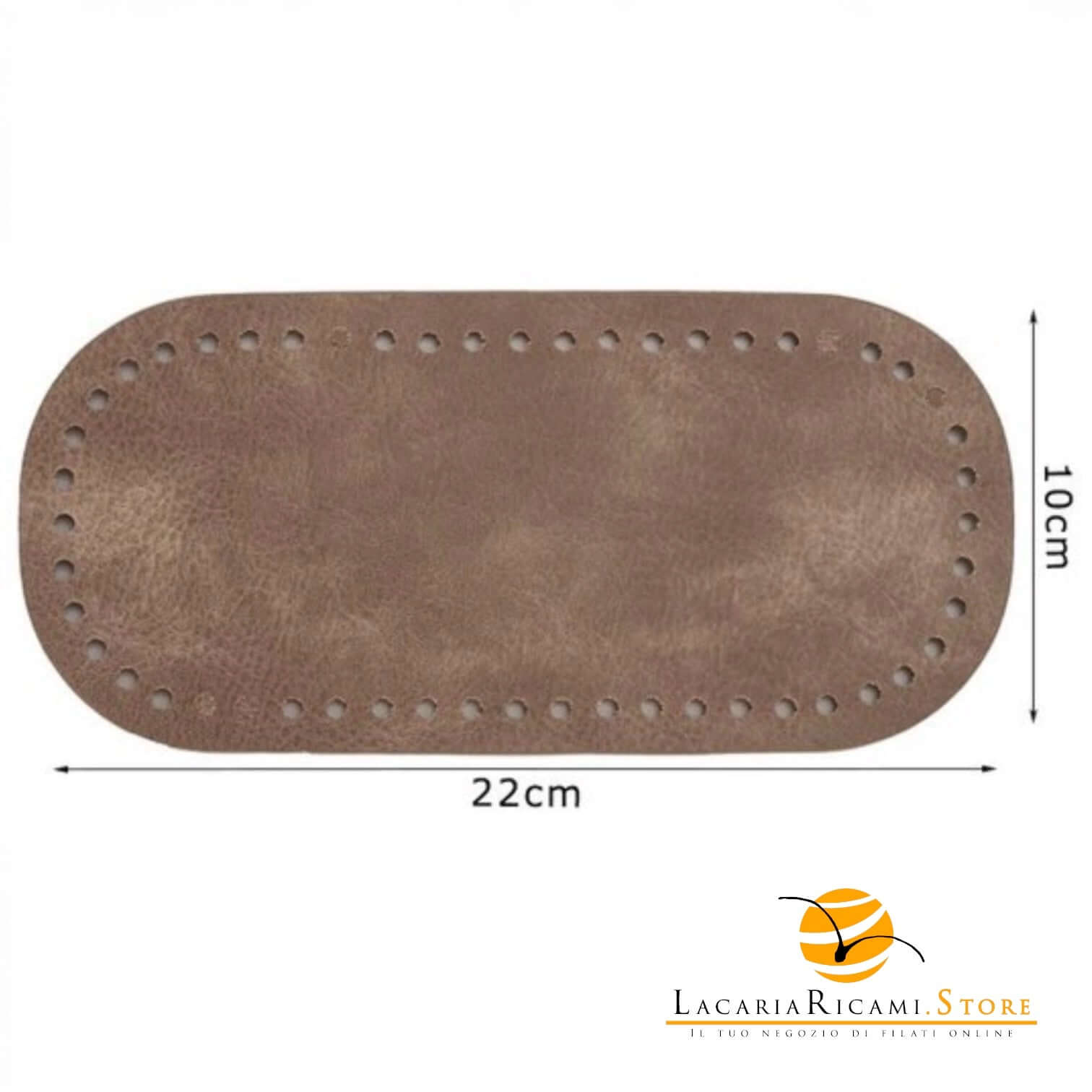 Fondo Per Borse 22x10cm - MAF Accessories - Colore: TORTORA - by LacariaRicami.Store