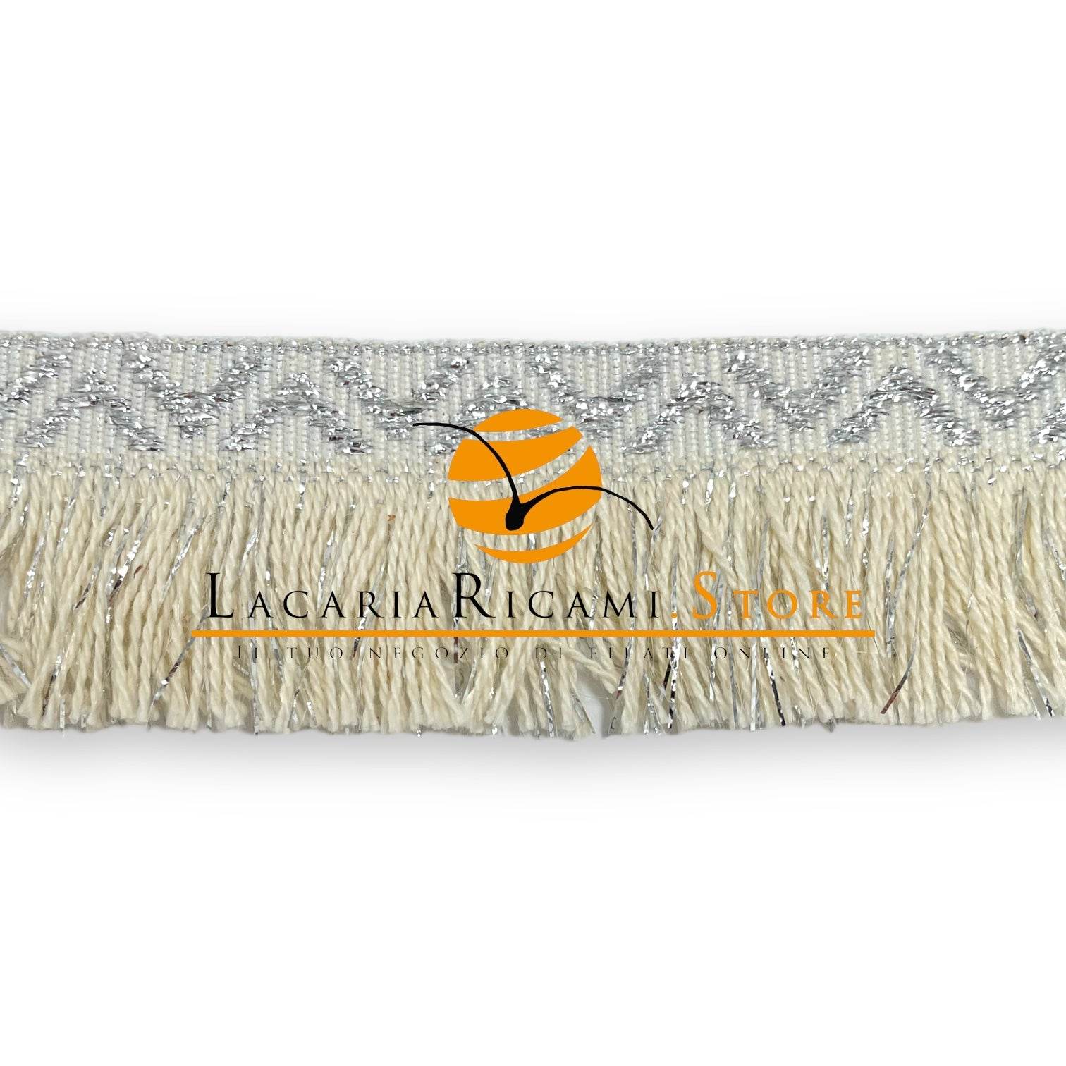 FRANGIA Etnica con Lurex - 3,5cmx100cm - - LacariaRicami.Store