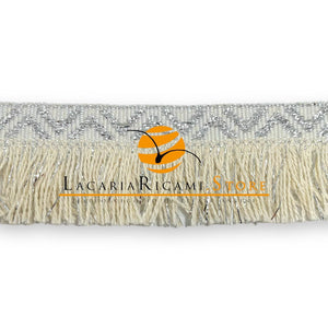 FRANGIA Etnica con Lurex - 3,5cmx100cm - - LacariaRicami.Store