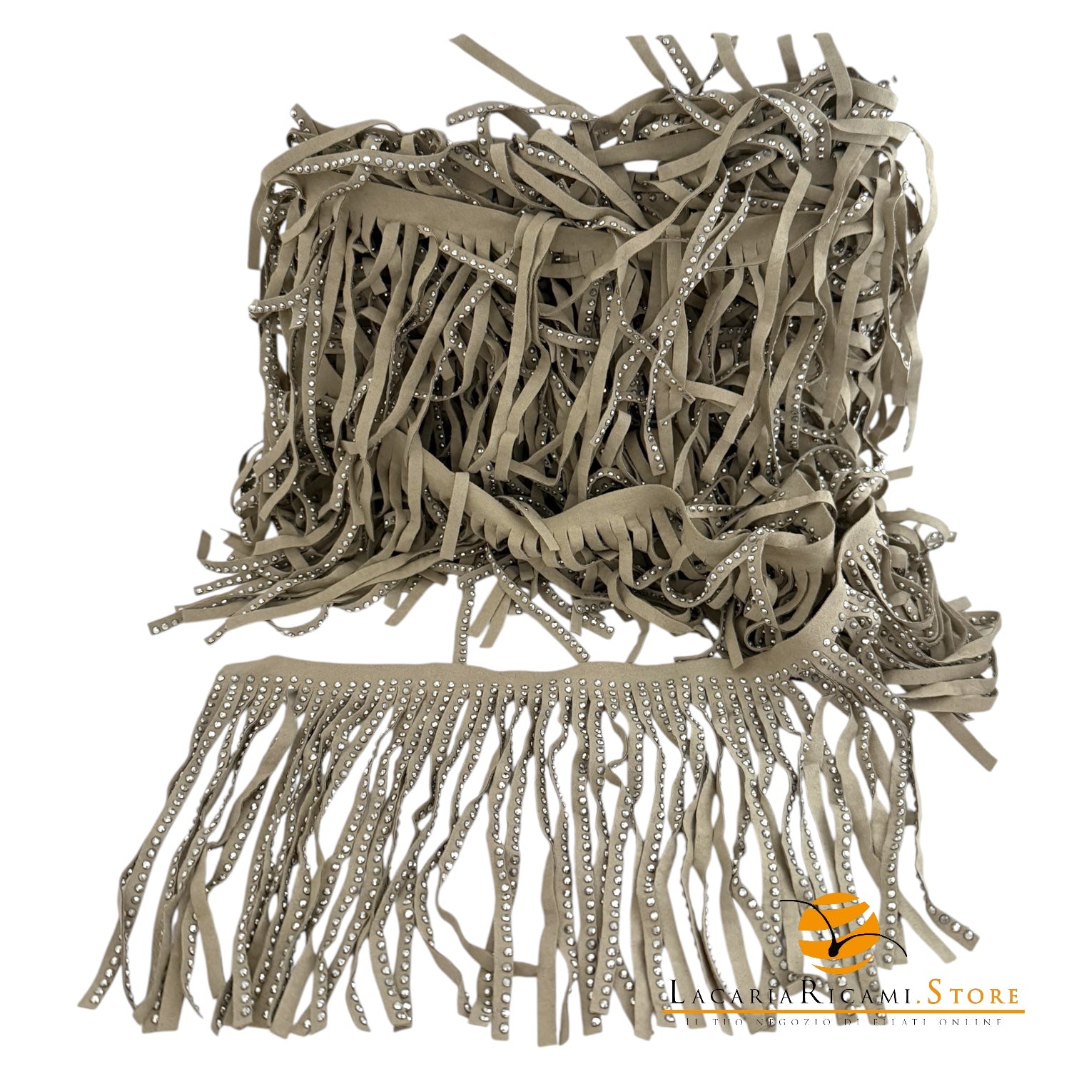 Frangia Scamosciata | 13 cm | Con Strass