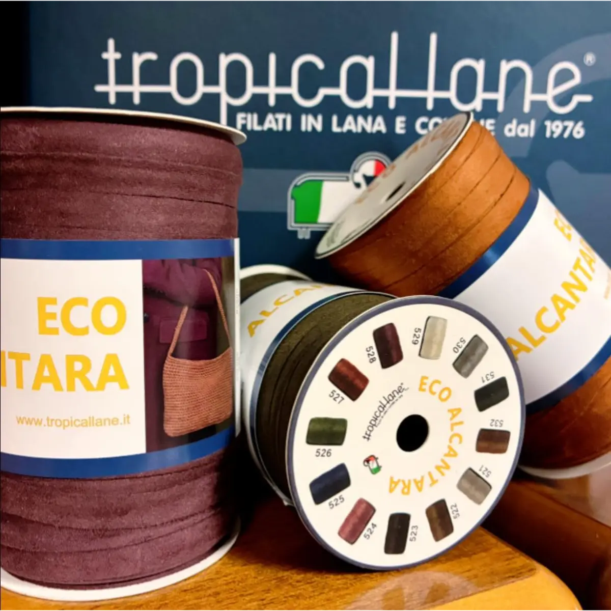 Fettuccia Eco Alcantara - Tropical Lane